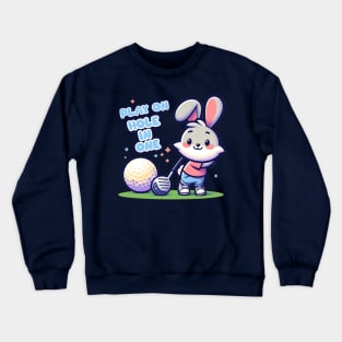 Rabbit golf player Crewneck Sweatshirt